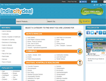 Tablet Screenshot of indiacitydeal.com